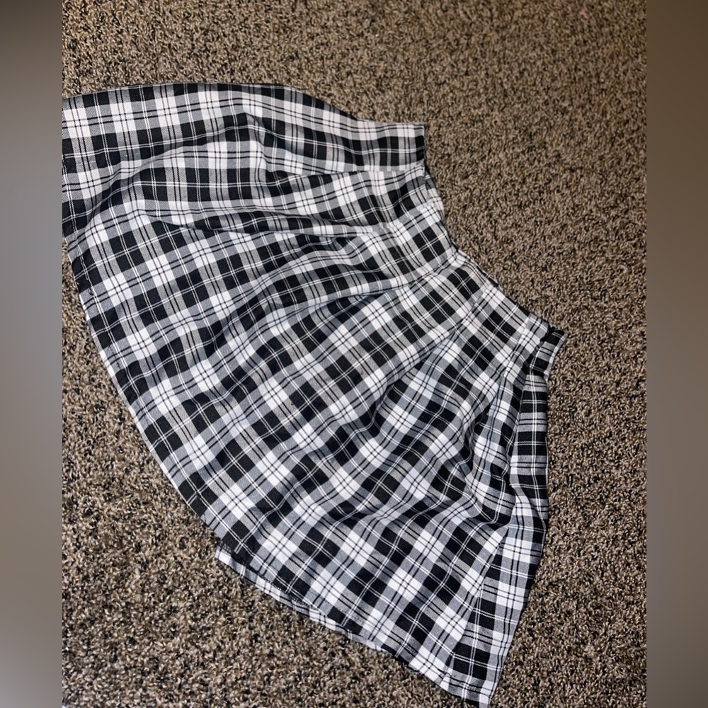 PLAD PLEATED SKIRT